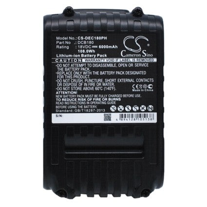 Replacement Battery for DeWalt 120V MAX 12V MAX Li-ion, 20V MAX, – 6000mAh / 108.00Wh
