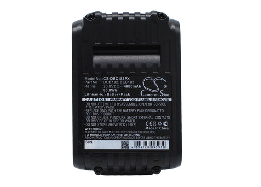 Replacement Battery for Klein Tools  1000 MCM aluminum – Power Tools – 4000mAh / 80.00Wh / 20.0V