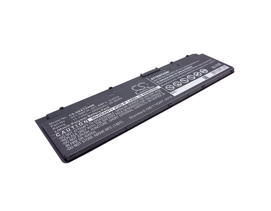 Replacement Battery for DELL  Latitude 12-7000 – Notebook, Laptop – 2600mAh / 28.86Wh / 11.1V