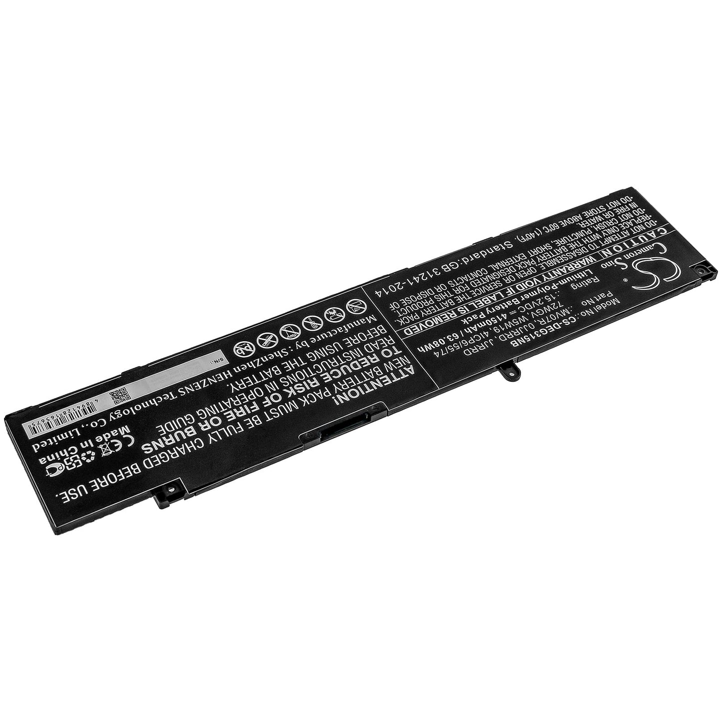 Replacement Battery for DELL  G3 15 3500 3500-0849 – Notebook, Laptop – 4150mAh / 63.08Wh / 15.2V
