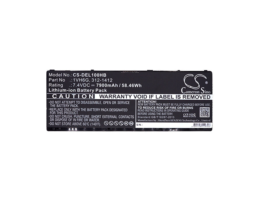 Replacement Battery for DELL  C5621 – Notebook, Laptop – 7900mAh / 58.46Wh / 7.40V