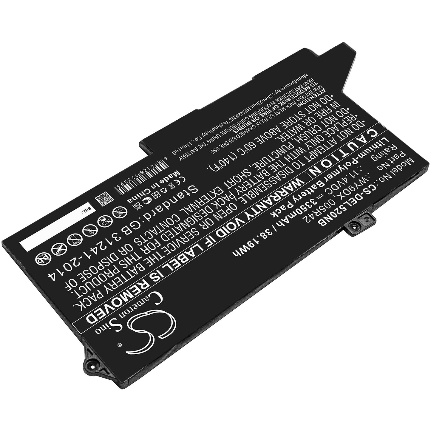 Replacement Battery for DELL  Latitude 5420 – Notebook, Laptop – 3350mAh / 38.19Wh / 11.4V