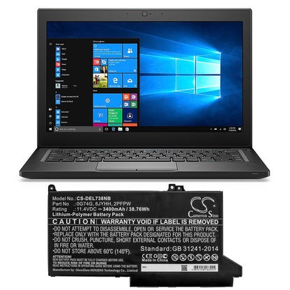 Replacement Battery for DELL  Latitude 12 5300 – Notebook, Laptop – 3400mAh / 38.76Wh / 11.4V