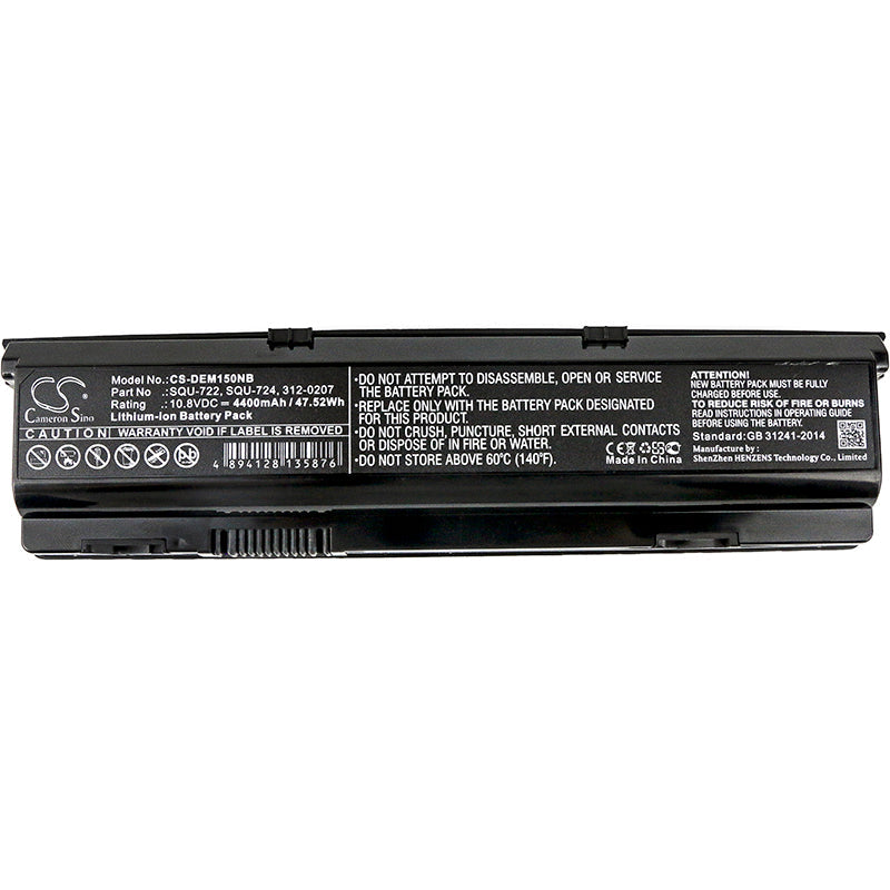 Replacement Battery for DELL  Alienware M15X – Notebook, Laptop – 4400mAh / 47.52Wh / 10.8V