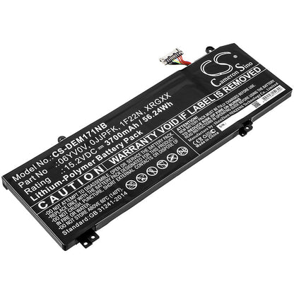 Replacement Battery for DELL  ALIENWARE 2018 orion M15 – Notebook, Laptop – 3700mAh / 56.24Wh / 15.2V