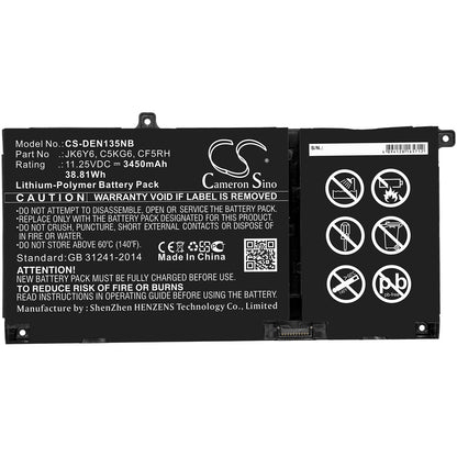 Replacement Battery for DELL  Inspiron 13 5301 – Notebook, Laptop – 3450mAh / 38.81Wh / 11.25V