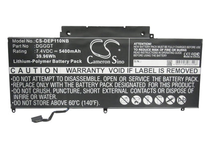 Replacement Battery for DELL  XPS 11 – Notebook, Laptop – 5400mAh / 39.96Wh / 7.4V