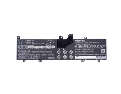 Replacement Battery for DELL  INS 11-3162-D1208L – Notebook, Laptop – 4000mAh / 30.40Wh / 7.6V
