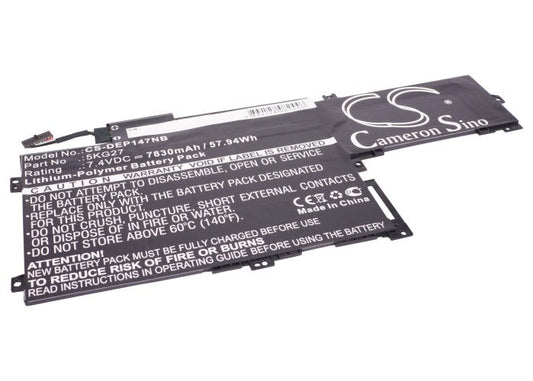 Replacement Battery for DELL  Inspiron 14 7000 – Notebook, Laptop – 7830mAh / 57.94Wh / 7.4V