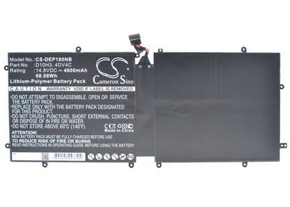 Replacement Battery for DELL  Dell XPS 18 1810 – Notebook, Laptop – 4600mAh / 68.08Wh / 14.8V