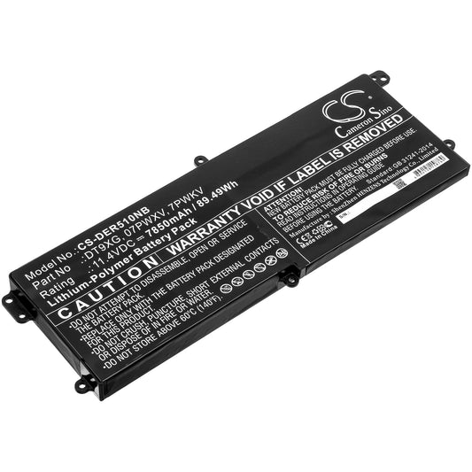 Replacement Battery for DELL  Alienware Area 51m ALWA51M-D17 – Notebook, Laptop – 7850mAh / 89.49Wh / 11.4V