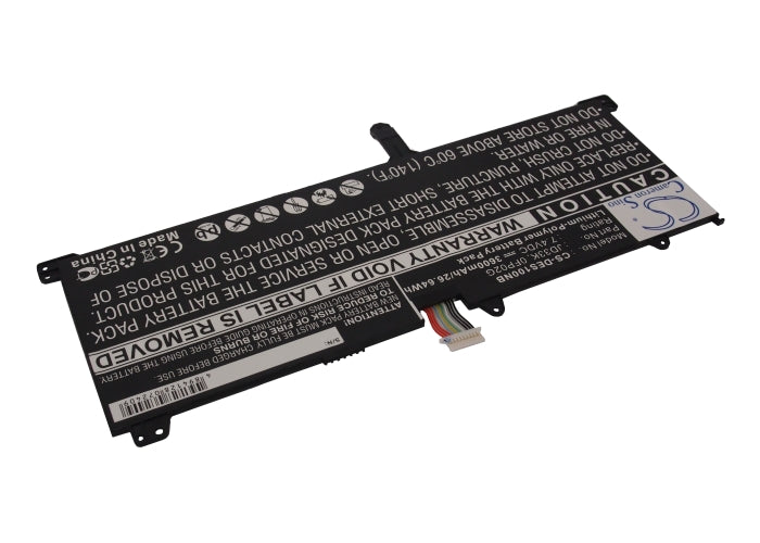 Replacement Battery for DELL  XPS 10 – Notebook, Laptop – 3600mAh / 26.64Wh / 7.4V