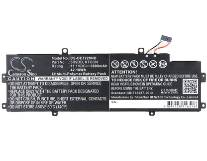Replacement Battery for DELL  Chromebook 11 – Notebook, Laptop – 3800mAh / 42.18Wh / 11.1V
