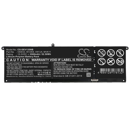 Replacement Battery for DELL  Inspiron 13 5310 – Notebook, Laptop – 3500mAh / 52.50Wh / 15.0V