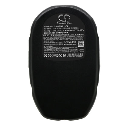 Replacement Battery for DeWalt  DC020 – Power Tools – 4000mAh / 72.00Wh / 18.0V