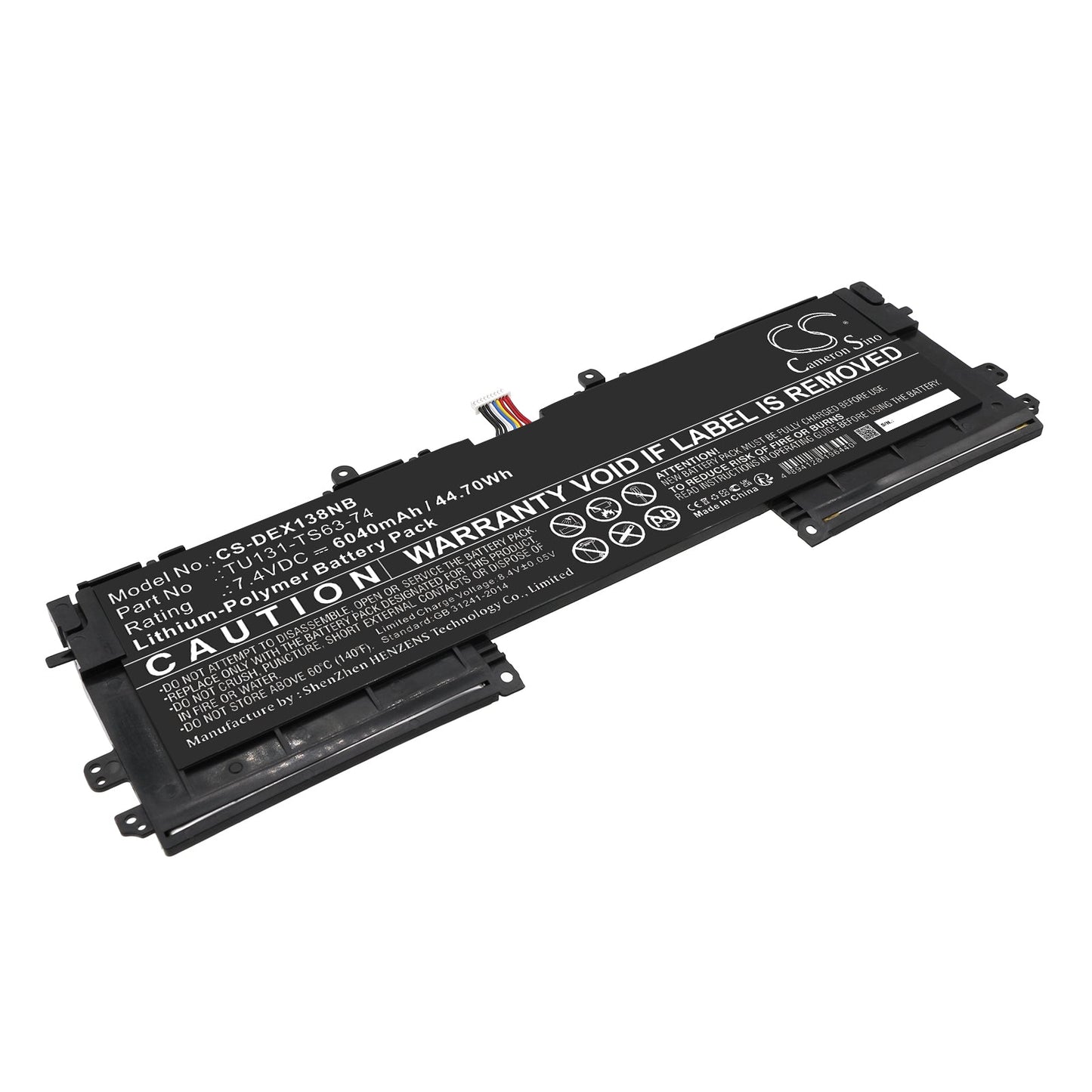 Replacement Battery for DELL  Schenker S306 – Notebook, Laptop – 6040mAh / 44.70Wh / 7.4V