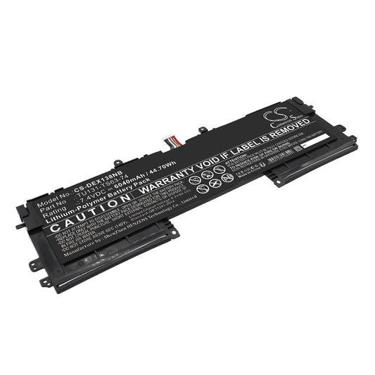 Replacement Battery for DELL  Schenker S306 – Notebook, Laptop – 6040mAh / 44.70Wh / 7.4V