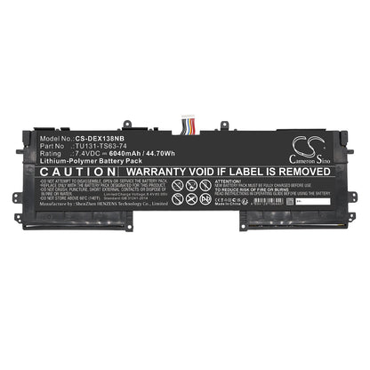 Replacement Battery for DELL  Schenker S306 – Notebook, Laptop – 6040mAh / 44.70Wh / 7.4V
