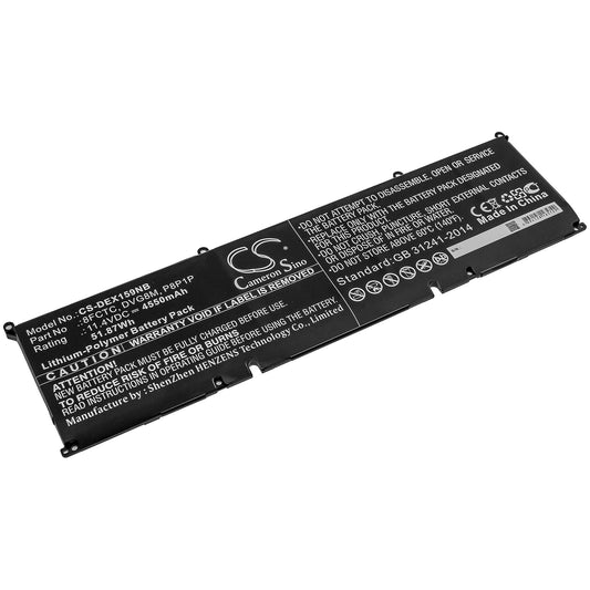 Replacement Battery for DELL  XPS 15 9500 – Notebook, Laptop – 4550mAh / 51.87Wh / 11.4V
