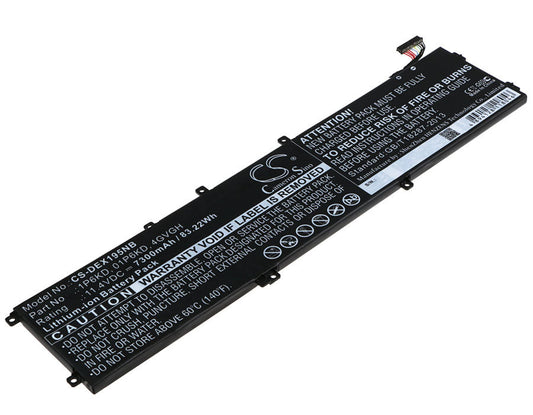 Replacement Battery for DELL  Precision 5510 – Notebook, Laptop – 7300mAh / 83.22Wh / 11.4V
