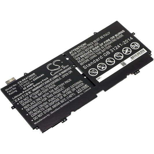 Replacement Battery for DELL  XPS 13 7390 – Notebook, Laptop – 6500mAh / 49.40Wh / 7.6V