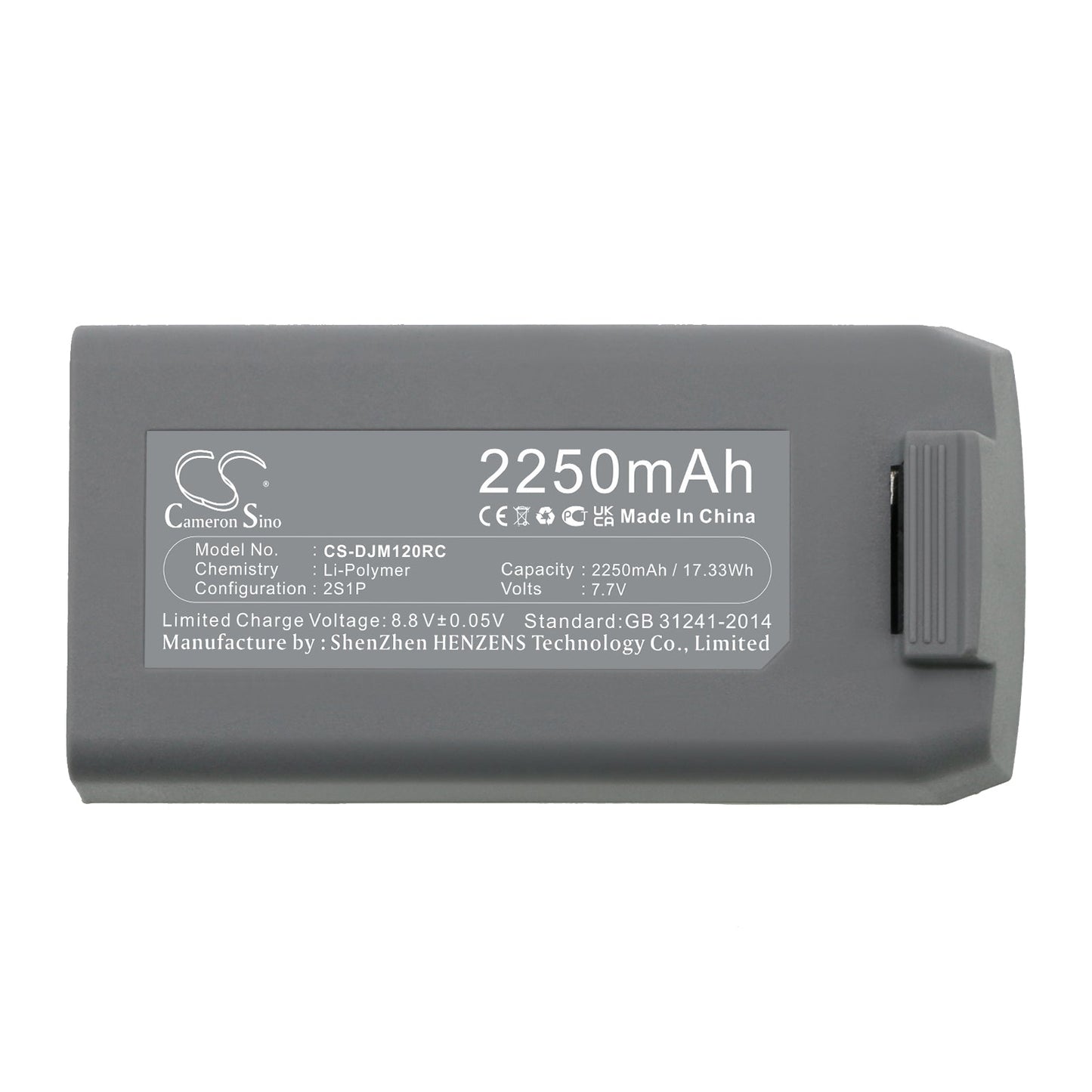 Replacement Battery for DJI  Mavic Mini 2 – Drones – 2250mAh / 17.33Wh / 7.7V