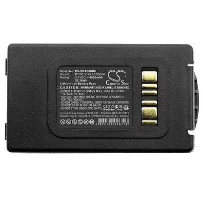 Replacement Battery for Datalogic  Skorpio X3 – Barcode Scanner – 6800mAh / 25.16Wh / 3.7V