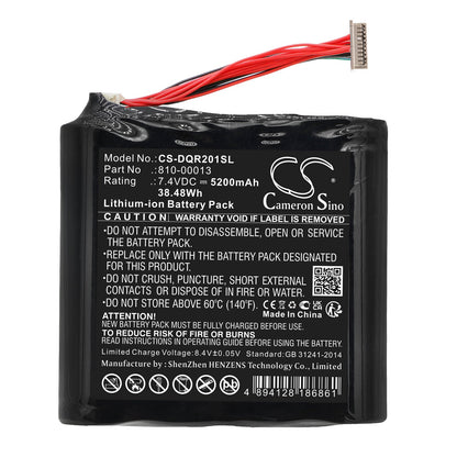 Replacement Battery for DAQRI  DQR002001 – VR – 5200mAh / 38.48Wh / 7.4V