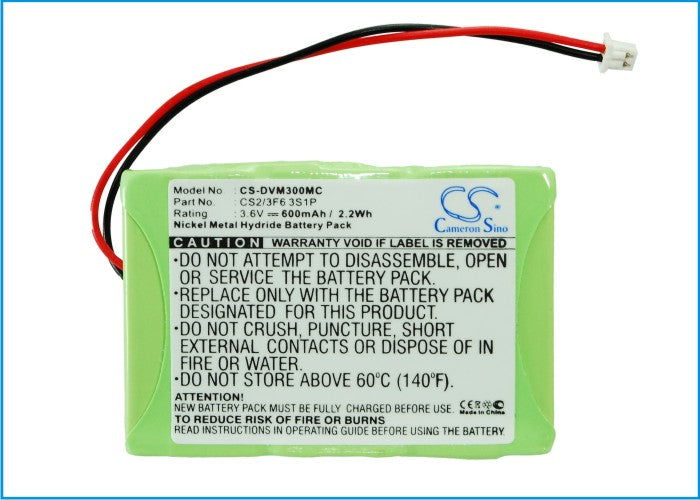 Replacement Battery for Digital Ally  DVM 500 – Camera – 600mAh / 2.16Wh / 3.6V