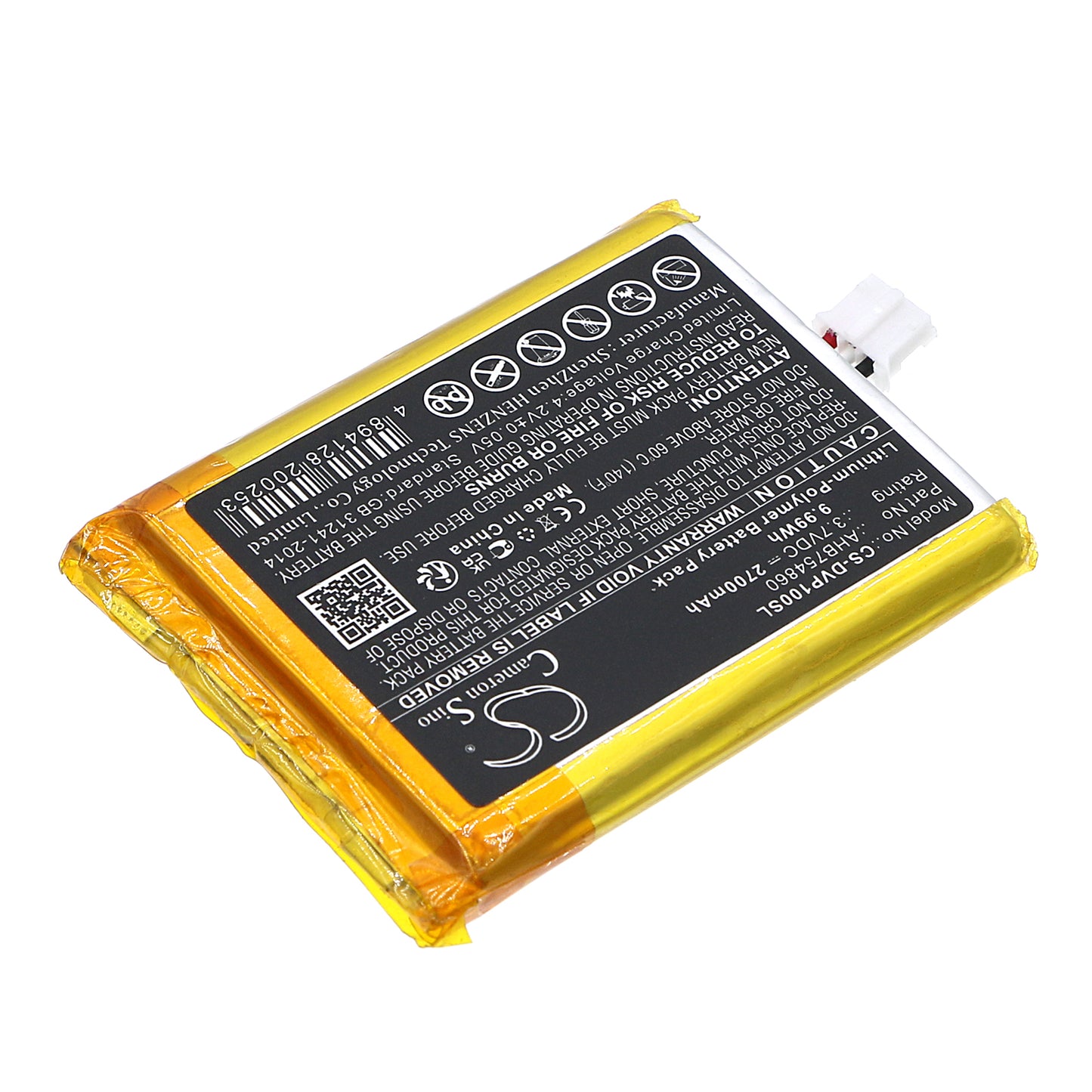 Replacement Battery for Divoom  Ditoo Pro – 2700mAh / 9.99Wh