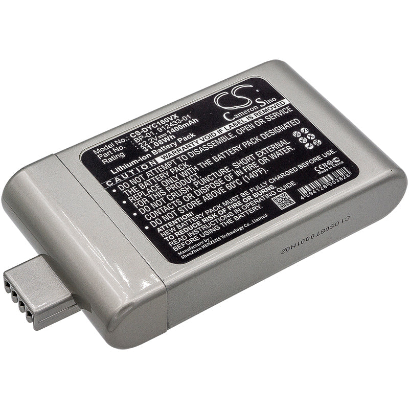 Replacement Battery for Dyson  D12 Cordless Vacuum – Vacuum – 1400mAh / 31.08Wh / 22.2V