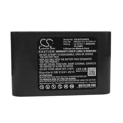 Replacement Battery for Dyson  DC31 Animal – Vacuum – 4000mAh / 91.20Wh / 22.8V