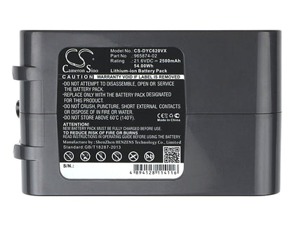 Replacement Battery for Dyson Absolute, DC58, DC61, – 2500mAh / 54.00Wh