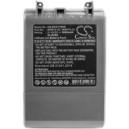 Replacement Battery for Dyson SV11, V7, V7 Animal, – 2500mAh / 54.00Wh