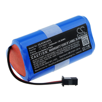 Replacement Battery for Ecovacs CEN330, CR330, CR333 – 2600mAh / 28.86Wh