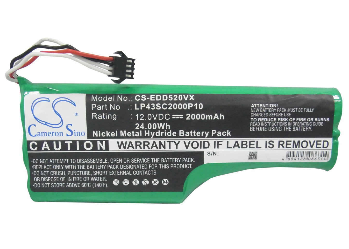 Replacement Battery for Ecovacs Deebot D520, Deebot D526, T3, – 2000mAh / 24.00Wh