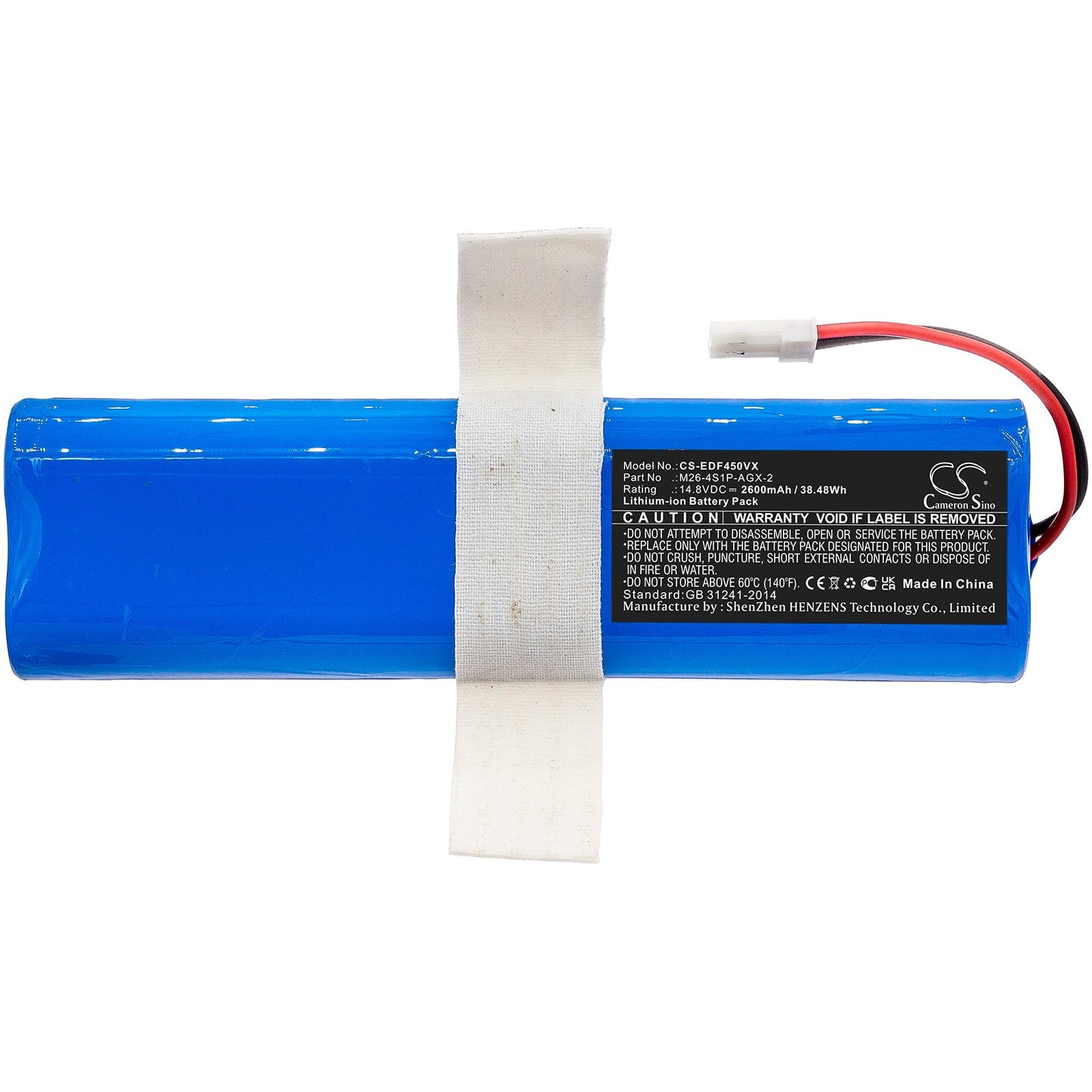 Replacement Battery for Ecovacs  Deebot DF45 – Vacuum – 2600mAh / 38.48Wh / 14.8V