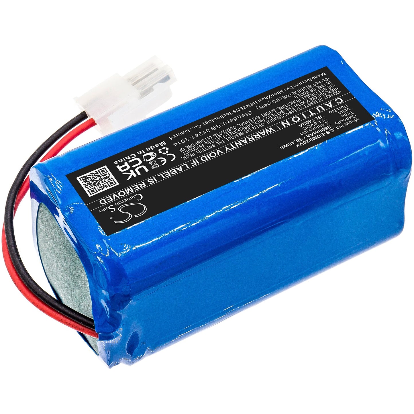 Replacement Battery for Ecovacs  Deebot 500 – Vacuum – 2600mAh / 38.48Wh / 14.8V