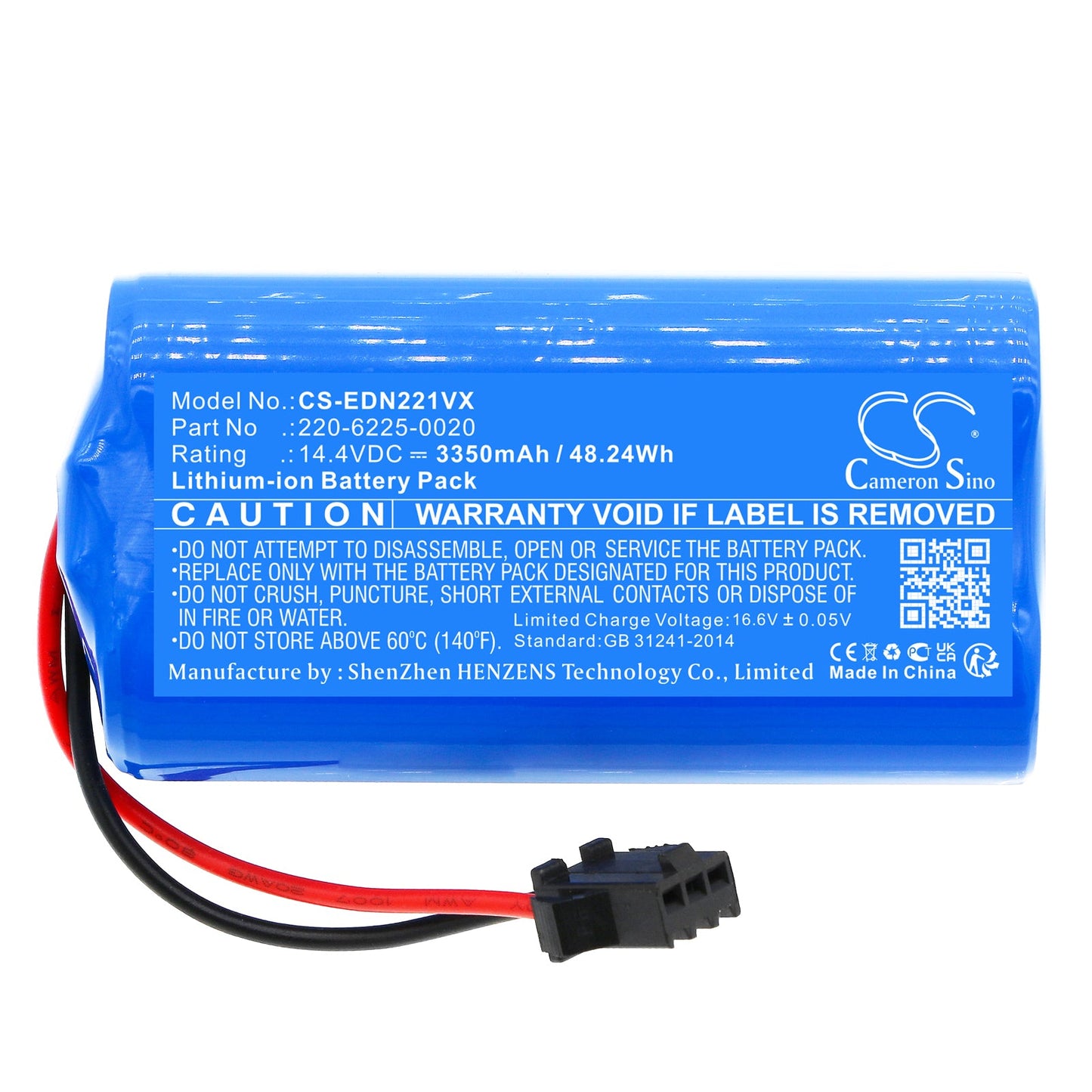 Replacement Battery for NEEBo  GREY+ – Vacuum – 3350mAh / 48.24Wh / 14.4V