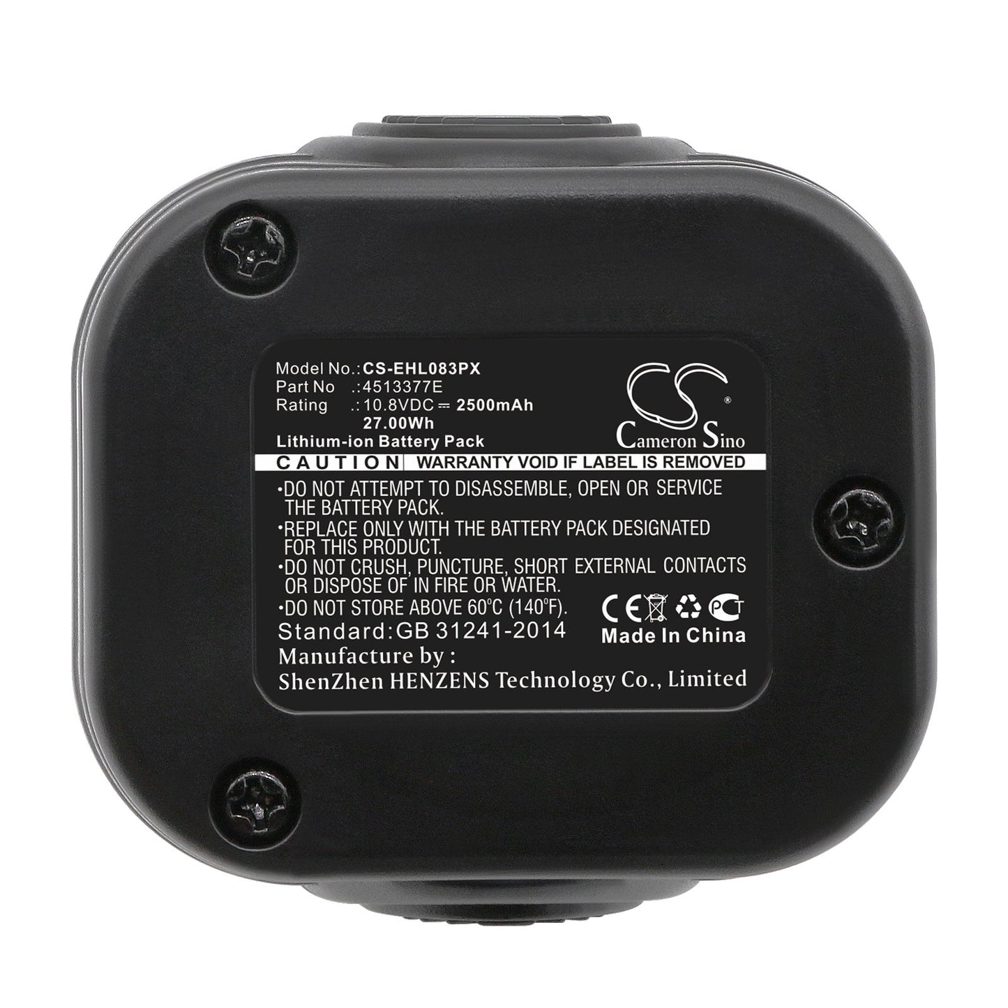 Replacement Battery for Einhell  BT-CD 10.8/3 LI – Power Tools – 2500mAh / 27.00Wh / 10.8V