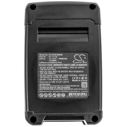 Replacement Battery for Kraftixx  KX-AHE 1820 Li Solo – Power Tools – 4000mAh / 72.00Wh / 18.0V
