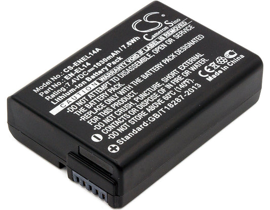 Replacement Battery for Nikon  Coolpix P7000 – Camera – 1030mAh / 7.62Wh / 7.4V