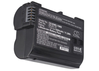 Replacement Battery for Nikon  1 V1 – Camera – 1600mAh / 11.20Wh / 7.0V