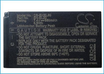 Replacement Battery for Nikon  1 AW1 – Camera – 850mAh / 6.29Wh / 7.4V