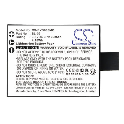 Replacement Battery for EZVIZ  S1c – Camera – 1100mAh / 4.18Wh / 3.8V