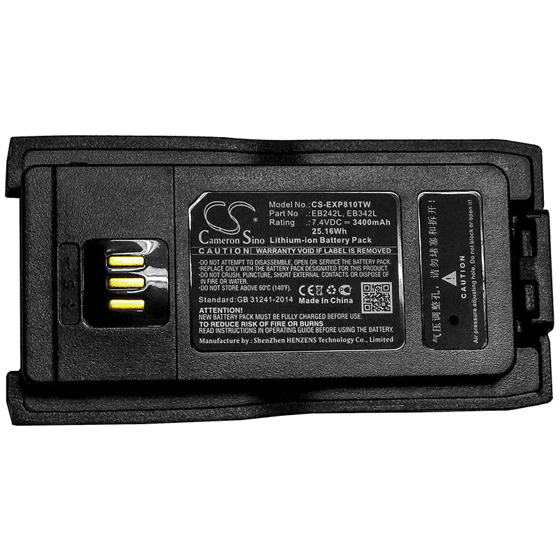 Replacement Battery for VIG  VR8810 – Two-Way Radio – 3400mAh / 25.16Wh / 7.4V