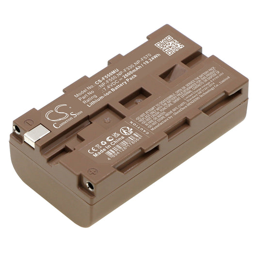 Replacement Battery for Yongnuo  LED YN-600 RGB 3200-5500K CRI  – Camera – 2600mAh / 19.24Wh / 7.4V