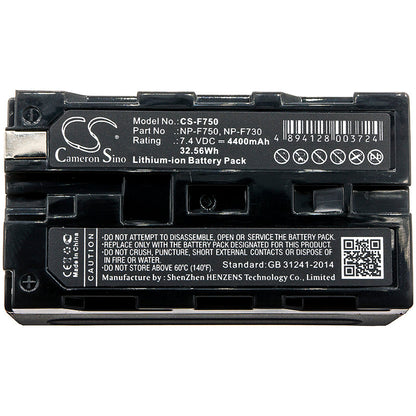 Replacement Battery for Aputure  AMARAN AL-528C – Camera – 4400mAh / 32.56Wh / 7.4V
