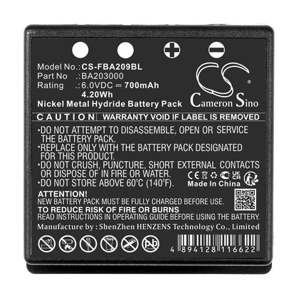 Replacement Battery for HBC  FBFUB09N – Crane Remote Control – 700mAh / 4.20Wh / 6.0V