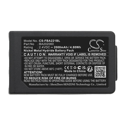 Replacement Battery for HBC  Patrol S – Crane Remote Control – 2000mAh / 4.80Wh / 2.4V